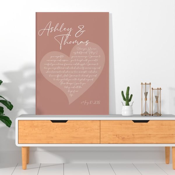 Personalized Song Lyrics Canvas Print Personalized Gifts CanvasJet.com