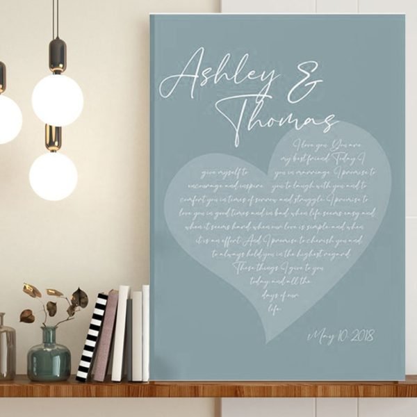 Personalized Song Lyrics Canvas Print Personalized Gifts CanvasJet.com