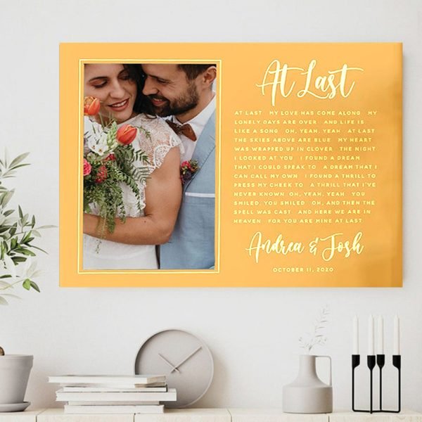 Wedding Song Lyrics Custom Photo Canvas Print (Copy) Personalized Gifts CanvasJet.com