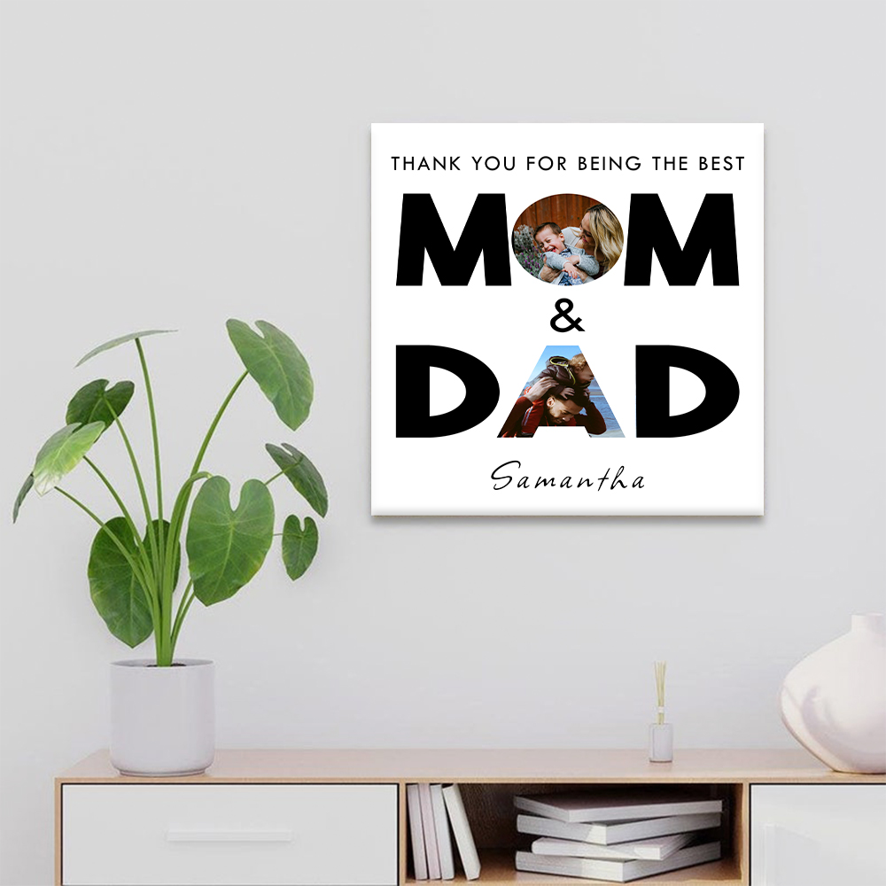 Custom Gift For Mom And Dad Canvas Art Print Personalized Gifts CanvasJet.com