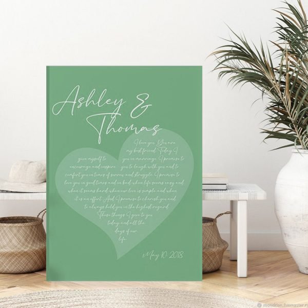 Personalized Song Lyrics Canvas Print Personalized Gifts CanvasJet.com