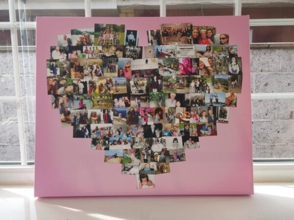 Heart Shape Collage Art Print – up to 150 Photos Personalized Gifts CanvasJet.com