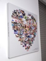 Heart Shape Collage Art Print – up to 150 Photos Personalized Gifts CanvasJet.com